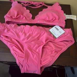 New never worn- Kate Spade Pink Bikini- Size small